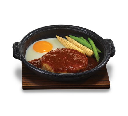 แฮมเบอร์เกอร์หมูกระทะร้อน (อาหารจานเดี่ยว)